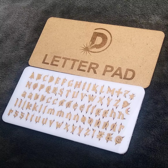 Cupcake Size Letter Stamps Pad - To Give Impressions on Cupcakes - Picture 2 of 2